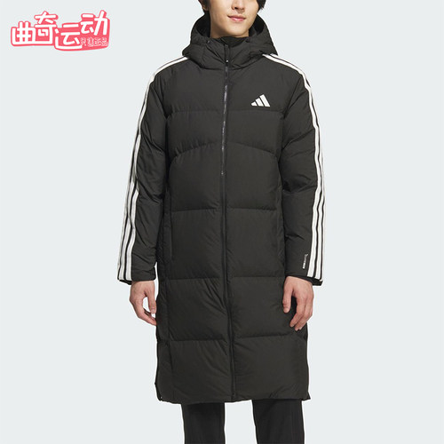 Adidas/阿迪达斯正品2025秋季款男士日常保暖连帽羽绒服KC2498