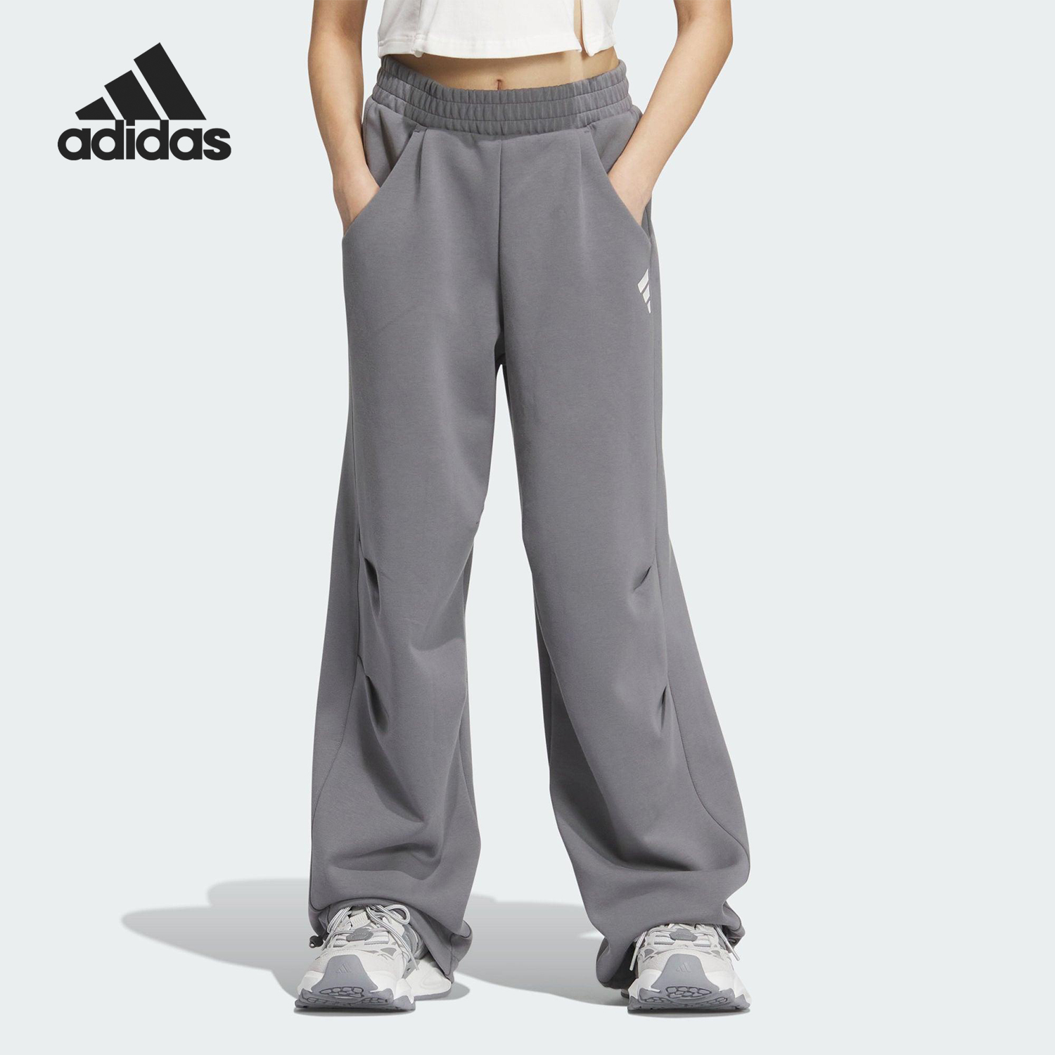 Adidas/阿迪达斯正品新款女士户外宽松保暖耐穿长裤JM4266