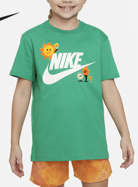 Nike/耐克正品2023夏季新款大童运动休闲短袖T恤FJ7237-324