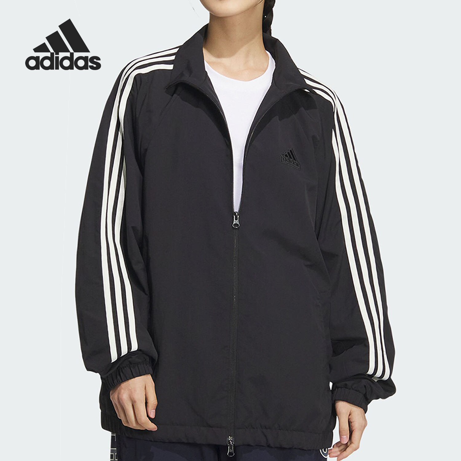 阿迪达斯男女运动简约外套