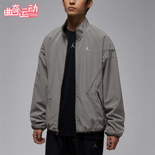 Nike/耐克正品JORDAN男士休闲立领印花梭织运动外套IF1878-095