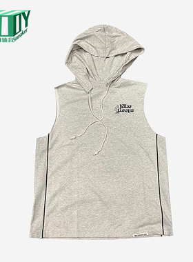 Nike/耐克正品Hops新款男灰色合身经典连帽无袖背心DH7442-050