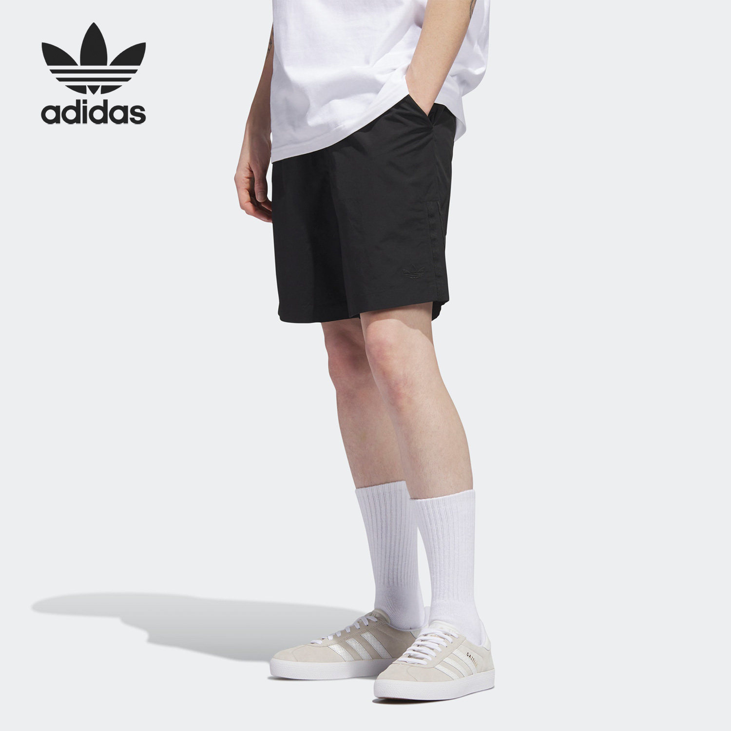 Adidas/阿迪达斯正品三叶草夏季新款男女运动宽松短裤HS3016图片