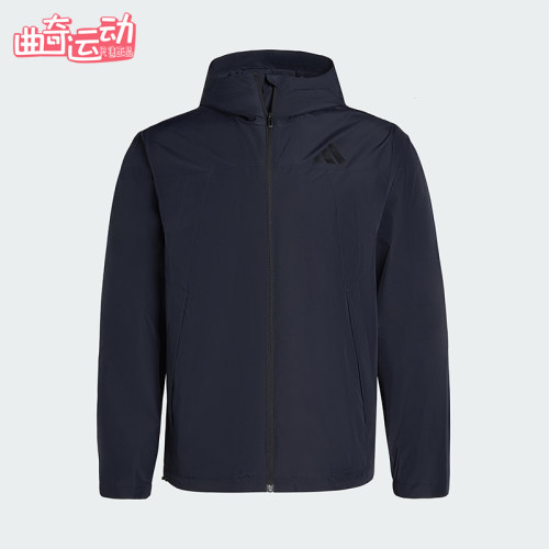 Adidas/阿迪达斯正品V WV JACKET男士连帽拒水运动梭织外套IB7053