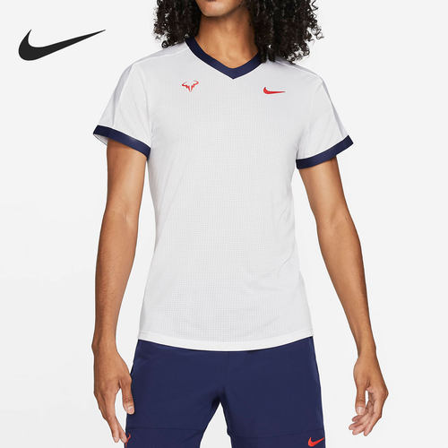 Nike/耐克正品新款女白蓝色网球训练轻盈网球T恤CV2803-101