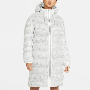 Nike/耐克当季新款女子休闲中长款连帽运动防风棉服CZ1910
