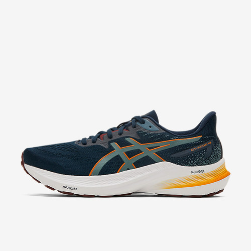 Asics/亚瑟士正品GT-2000 12男子稳定支撑回弹跑步鞋1011B691-401