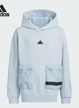 Adidas/阿迪达斯正品JK HOODY 大童长袖运动连帽卫衣JE8655