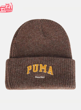 Puma/彪马正品2025年夏季男女运动保暖经典户外针织帽027233-02