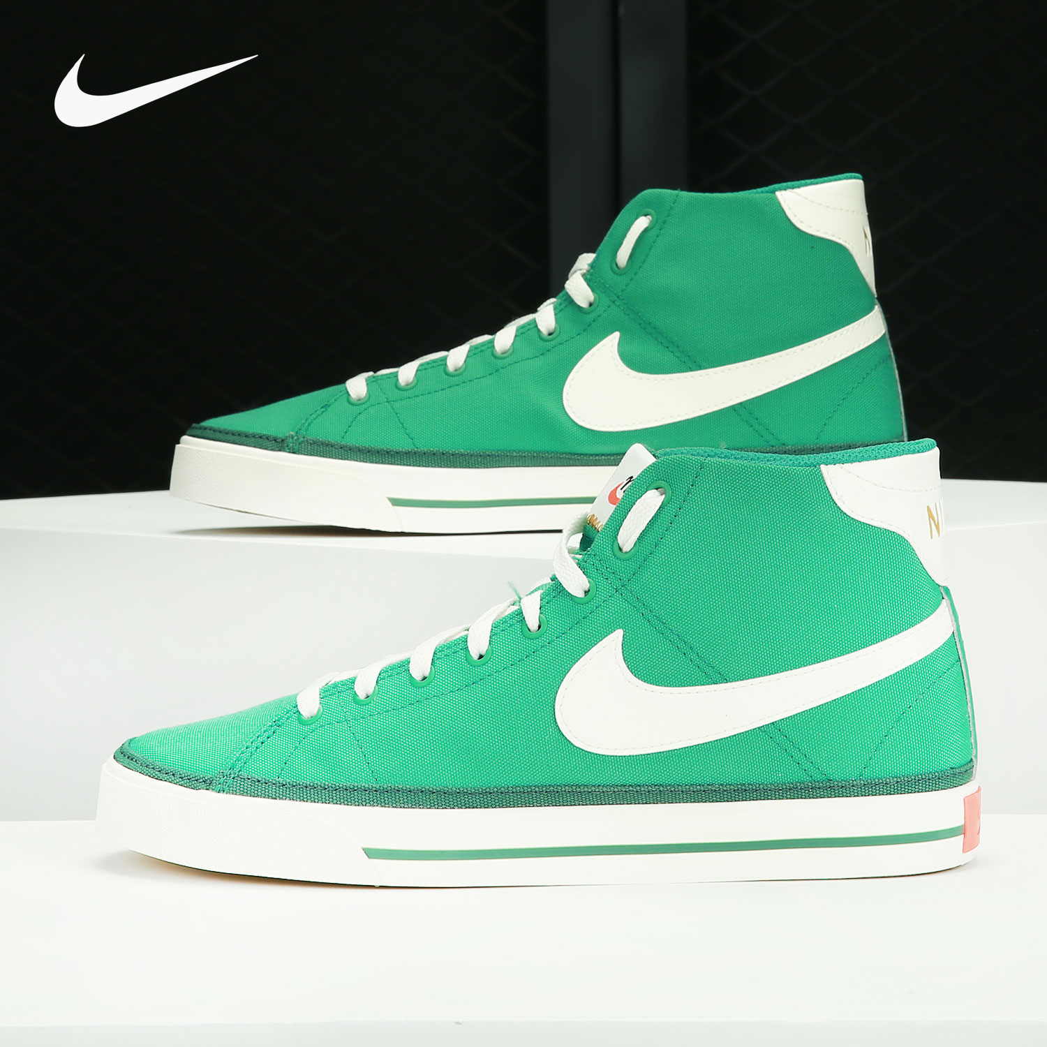 耐克男女中帮耐磨休闲帆布板鞋