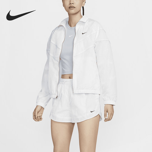 Nike/耐克正品Windrunner女士宽松防晒梭织外套FV6305-100