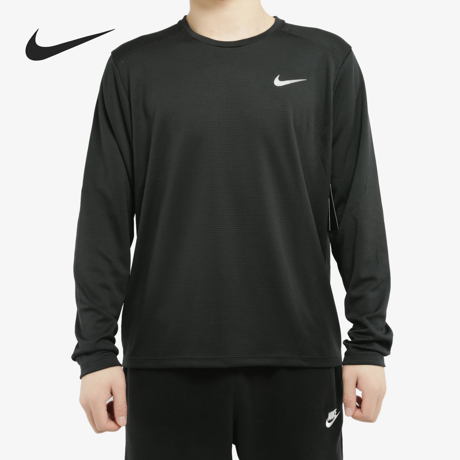 Nike/耐克正品男子反光透气跑步训练运动长袖T恤 BV4754-010