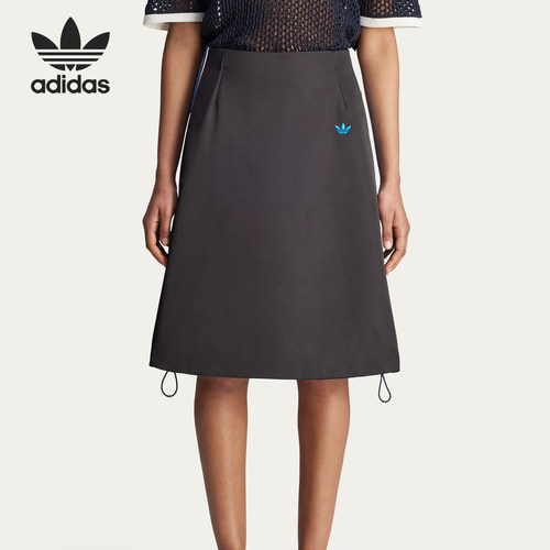Adidas/阿迪达斯正品三叶草女士复古休闲亲肤半身裙JW6244