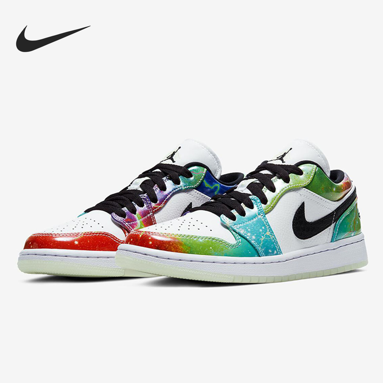 Nike/耐克正品 Air Jordan 1 Low AJ1低帮情侣星云炫彩 CW7310