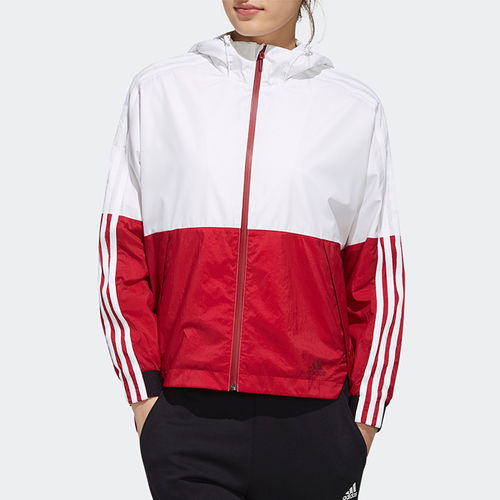 Adidas阿迪达斯正品WB BLOCK女子休闲运动梭织夹克外套上衣EH3853