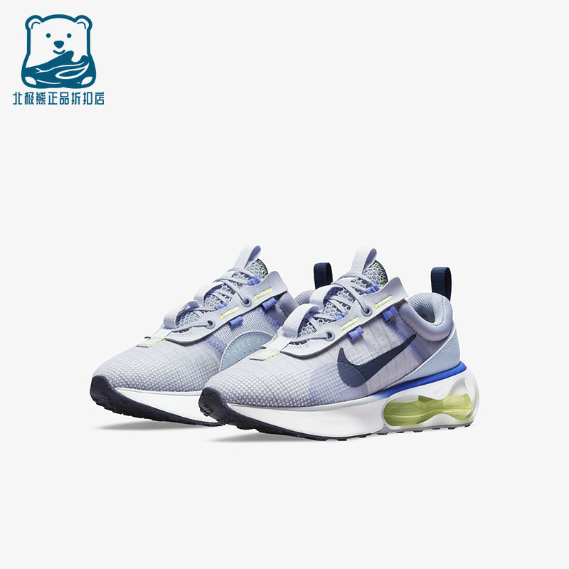 Nike/耐克正品AirMax空新款女白蓝色低帮经典透气篮球鞋DA319-02