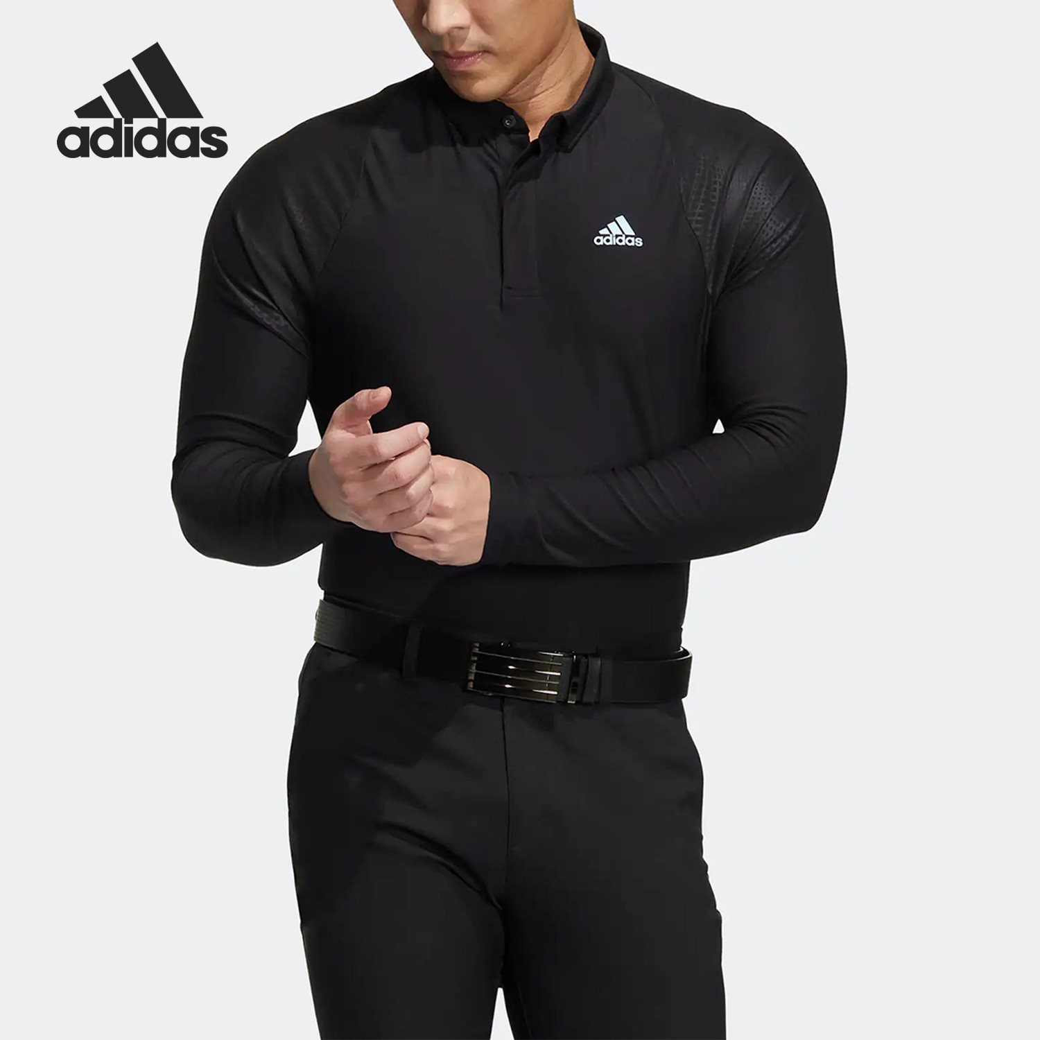 Adidas/阿迪达斯正品当季新款男子高尔夫长袖Polo衫HG4114,运动服/休闲服装,运动POLO衫,淘宝优惠券,粉丝福利购,淘宝优惠卷