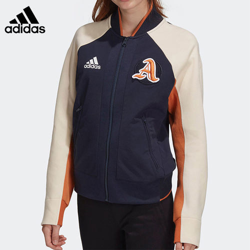 Adidas/阿迪达斯正品女大童YG V.CITY JKT梭织休闲运动茄克ED4646