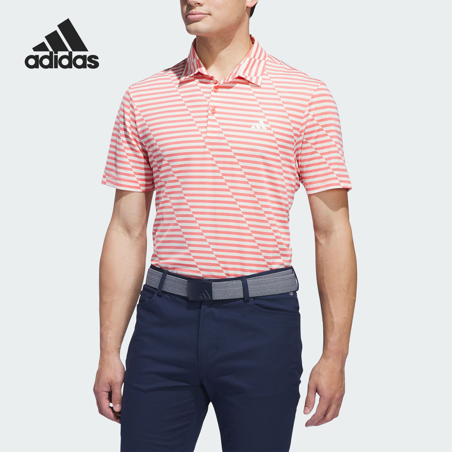 Adidas/阿迪达斯正品高尔夫运动男士条纹翻领POLO衫IQ2949,运动服/休闲服装,运动POLO衫,淘宝优惠券,粉丝福利购,淘宝优惠卷