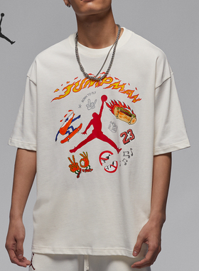 Nike/耐克正品Jordan 男士柔软亲肤透气圆领T恤HJ3965-133