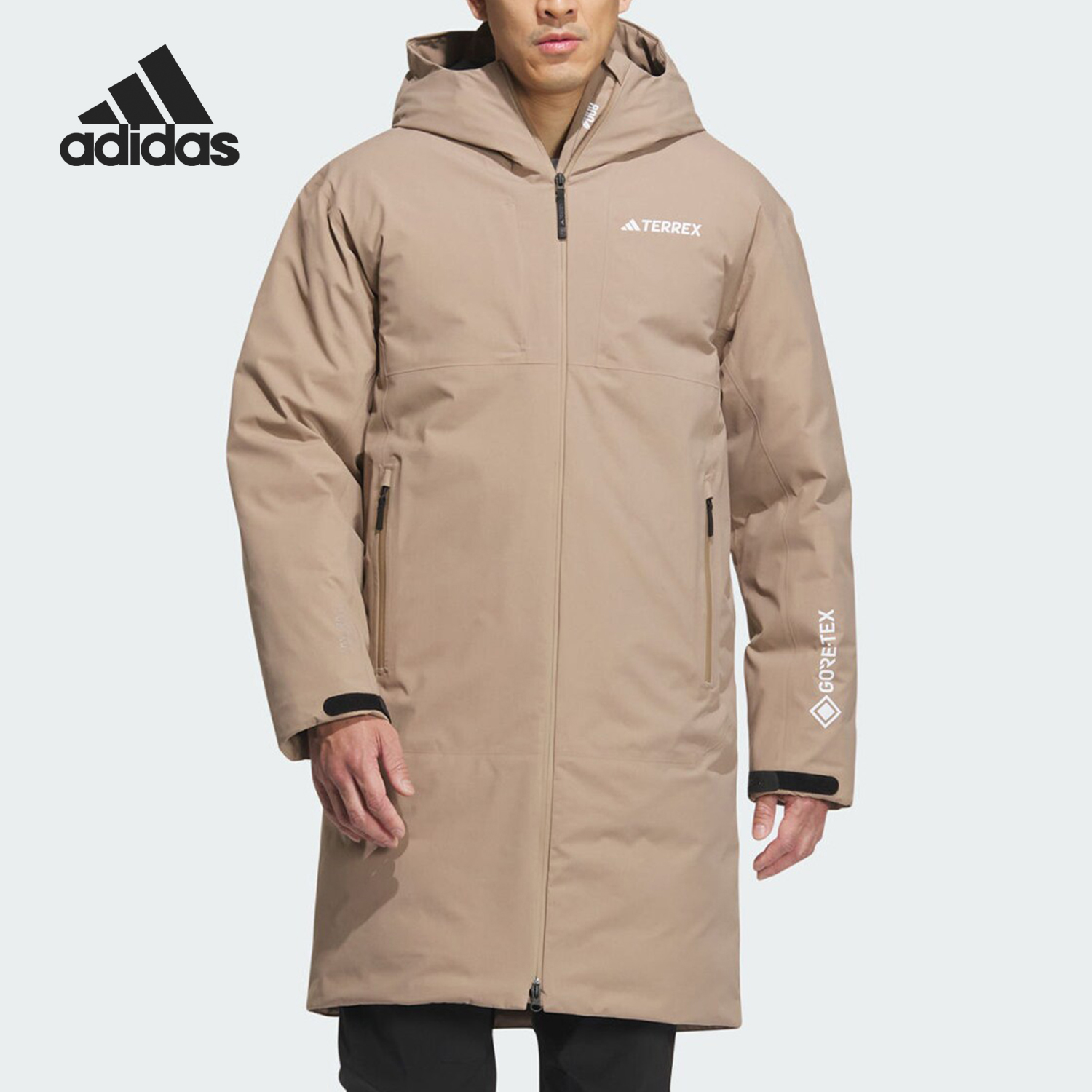 Adidas/阿迪达斯正品运动男士户外防水透湿鹅绒羽绒服IL8995