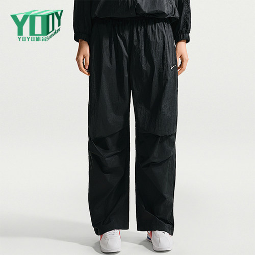 Nike/耐克正品夏季女士日常防晒中腰轻盈运动梭织长裤IO3377-010