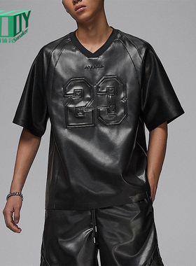 Nike/耐克正品JORDAN男士运动宽松透气套头V领休闲球衣HV1857-010