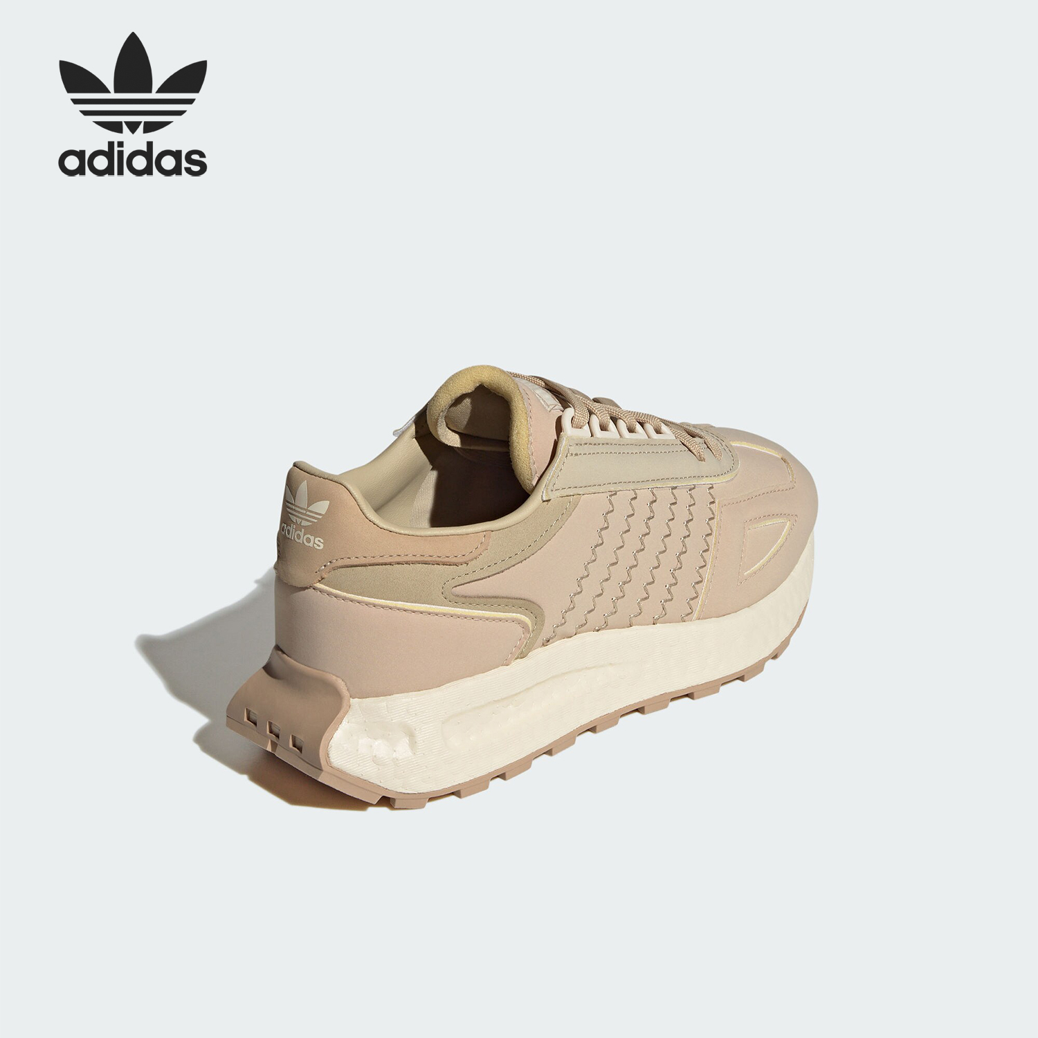 Adidas/阿迪达斯正品三叶草女士厚底低帮休闲运动鞋IF0422