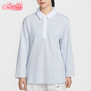 T恤IF0358 Nike 翻领套头长袖 Sportswear女士运动经典 043 耐克正品
