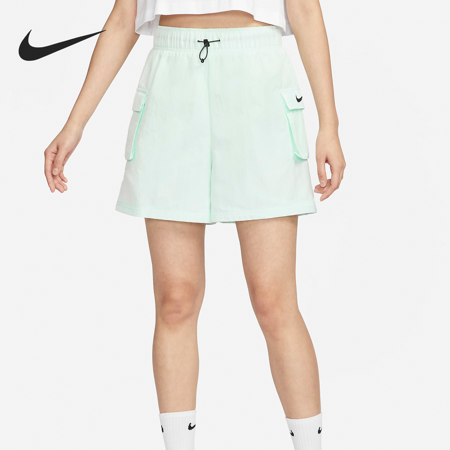 Nike/耐克正品Sportswear Essential女士高腰短裤DM6248-394