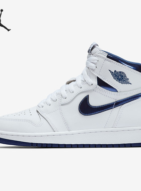 Nike/耐克正品JORDAN 1 RETRO GS女子大童蓝球鞋575441-106