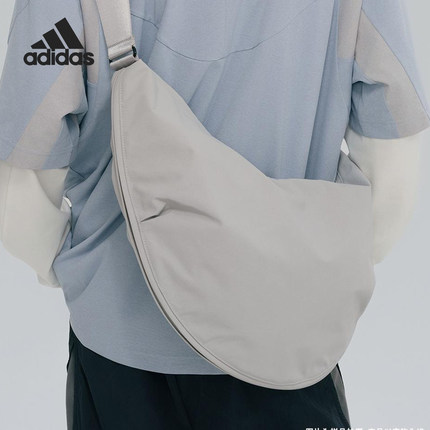 Adidas/阿迪达斯正品FOS男女半月轻便运动单肩斜挎包JZ0576
