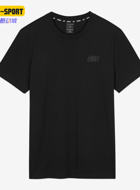Skechers/斯凯奇正品新款舒适透气印花男女运动短袖T恤 L222U105
