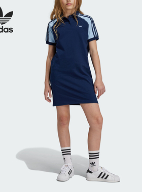 Adidas/阿迪达斯正品三叶草大童复古运动休闲连衣裙IX6844