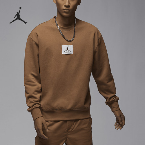 Nike/耐克正品Jordan新年款男士薄绒圆领运动卫衣FB6935-231