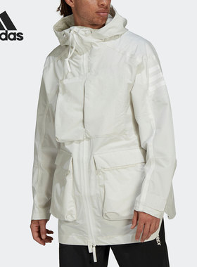 Adidas/阿迪达斯正品XPLORIC户外连帽男子运动茄克外套H65701