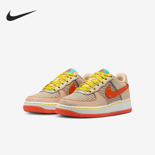 Nike/耐克正品Air Force 1 GS女子大童透气板鞋IB7725-126