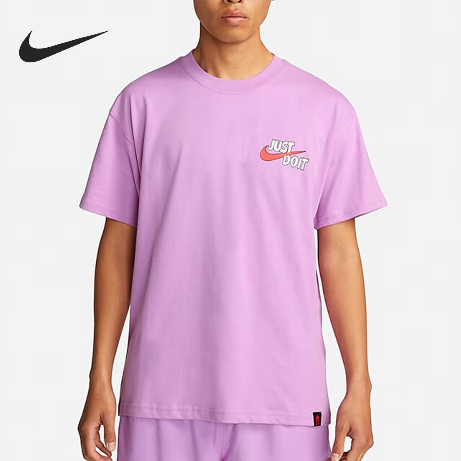 Nike/耐克正品新款男士圆领印花篮球休闲运动短袖FJ2324-532