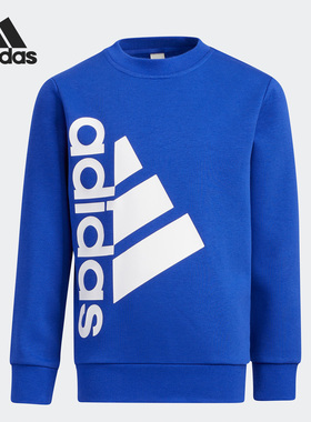 Adidas/阿迪达斯正品LK BOS CREW小童运动休闲圆领卫衣HZ7074