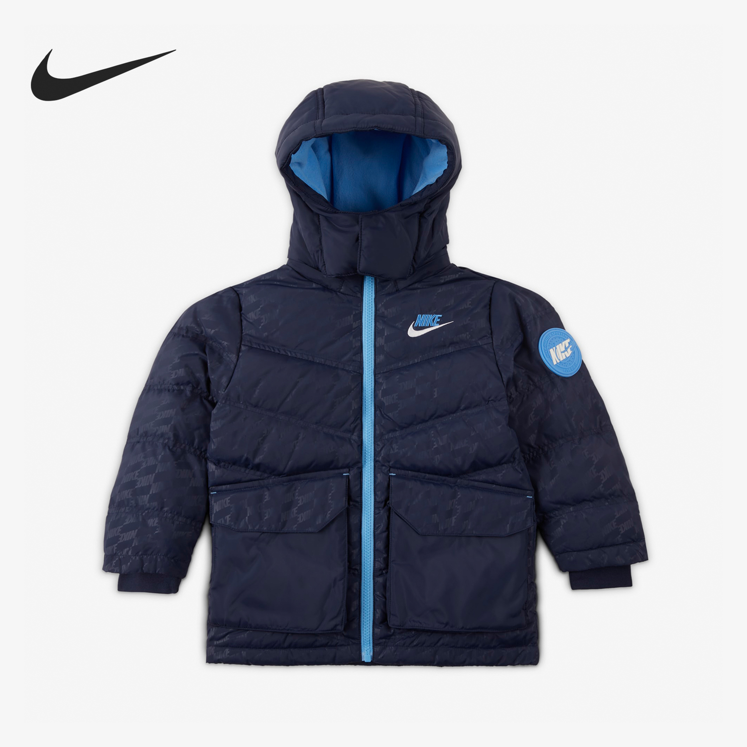 Nike/耐克正品秋冬新款小童保暖连帽可拆卸羽绒服DZ9709-410