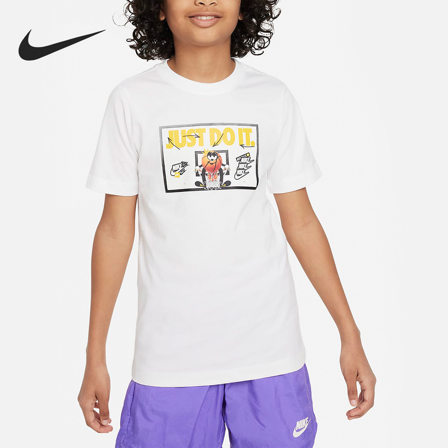 Nike/耐克正品当季新款大童耐磨舒适运动短袖T恤FD3964-100