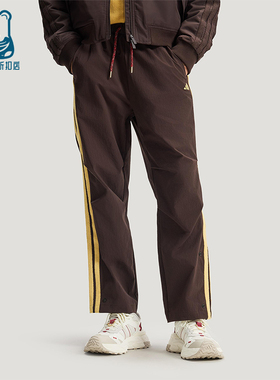 Adidas/阿迪达斯正品2025冬季款男士日常梭织直筒运动长裤KE4063
