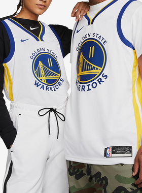 Nike/耐克正品克莱汤普森勇士队11号男子运动球衣AV4945-104