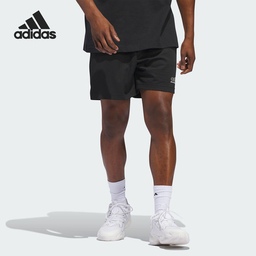 Adidas/阿迪达斯正品SLCT LOGO SHOR 男士篮球运动短裤IU2438