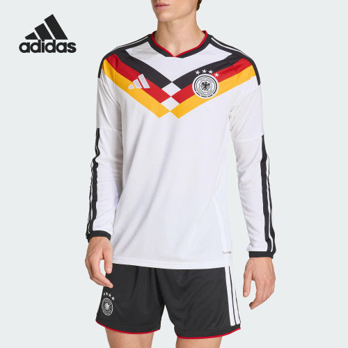 Adidas/阿迪达斯正品2025男士V领套头运动足球长袖上衣JM1380