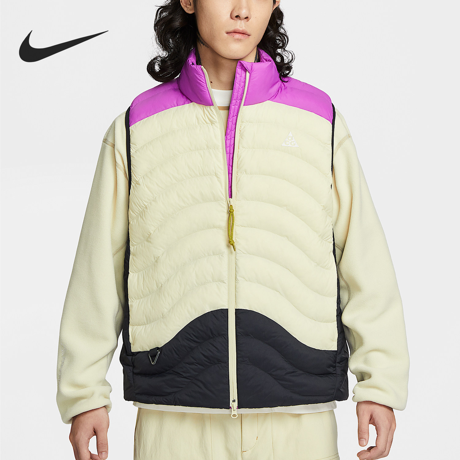 Nike/耐克正品2025秋季款男士保暖立领拼接马甲HV0606-551