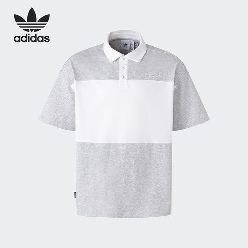 Adidas/阿迪达斯正品三叶草男士透气时尚简约POLO衫JM7282