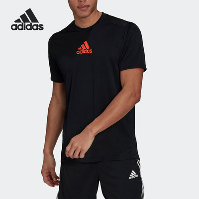 Adidas/阿迪达斯正品夏季男子运动训练透气舒适半袖T恤GM2145