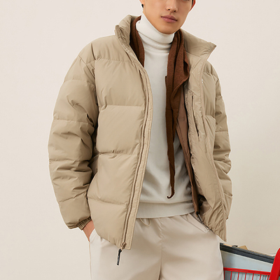 New Balance/NB正品短款男士经典立领防寒保暖羽绒服AMJ44302-SOT