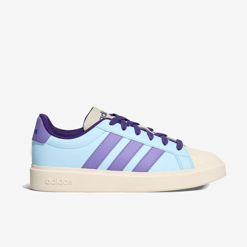 Adidas阿迪达斯正品大童款STREETTALK舒适潮流低帮儿童板鞋LA8414